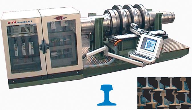 ENGRAVING SYSTEM OF ROLLERS FOR ROLLED RAILS